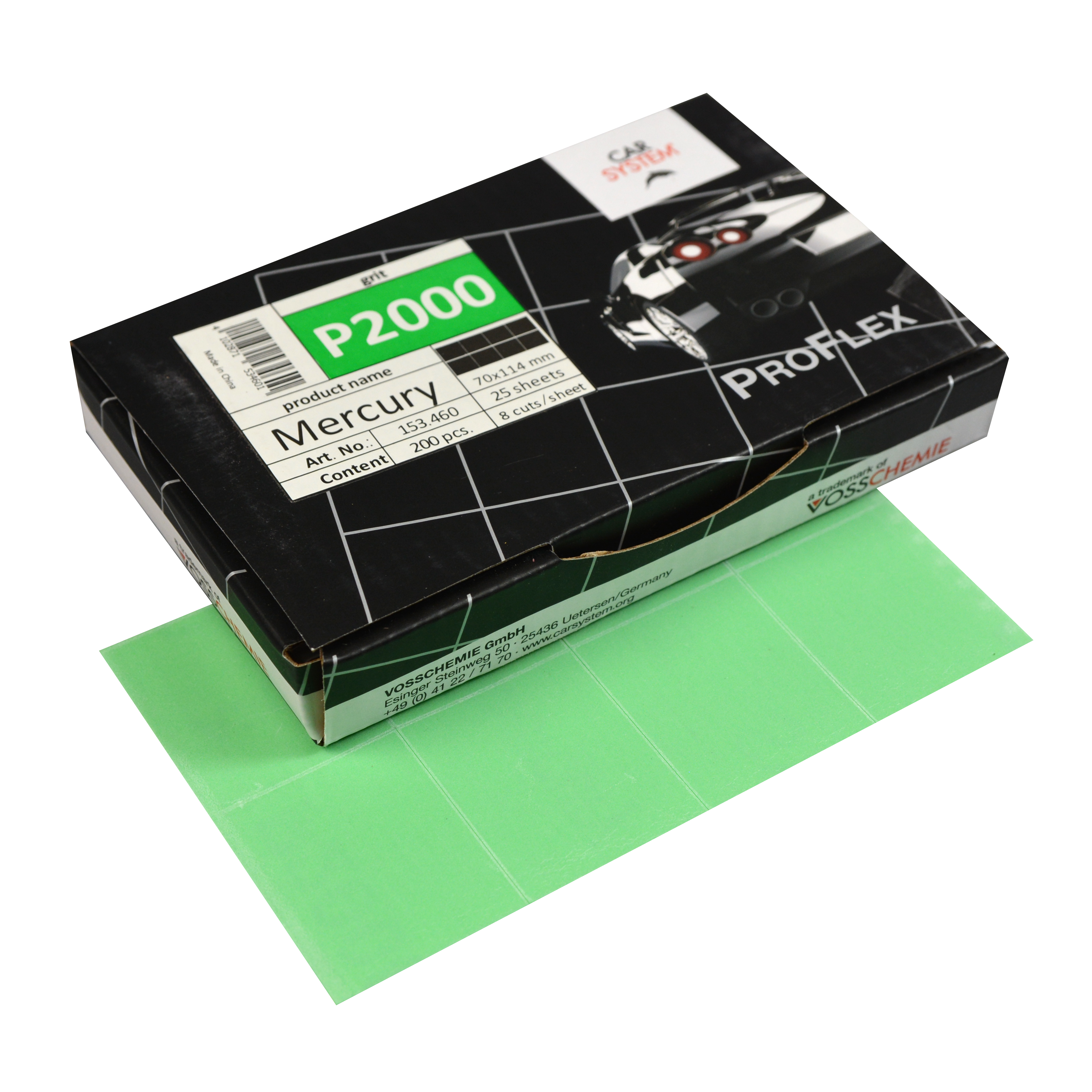 Лист шлифовальный PROFLEX MERCURY 29x35мм P2000, на плёнке (уп.=200 шт.)