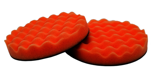 Полировальник ср. жесткости рельефный FINISH WAFFLE PAD ORANGE D135мм, оранжевый (уп.=2шт.)