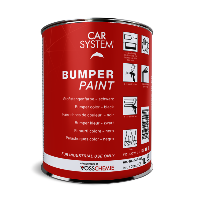 Краска структурная BUMPER PAINT (1.0л), черная