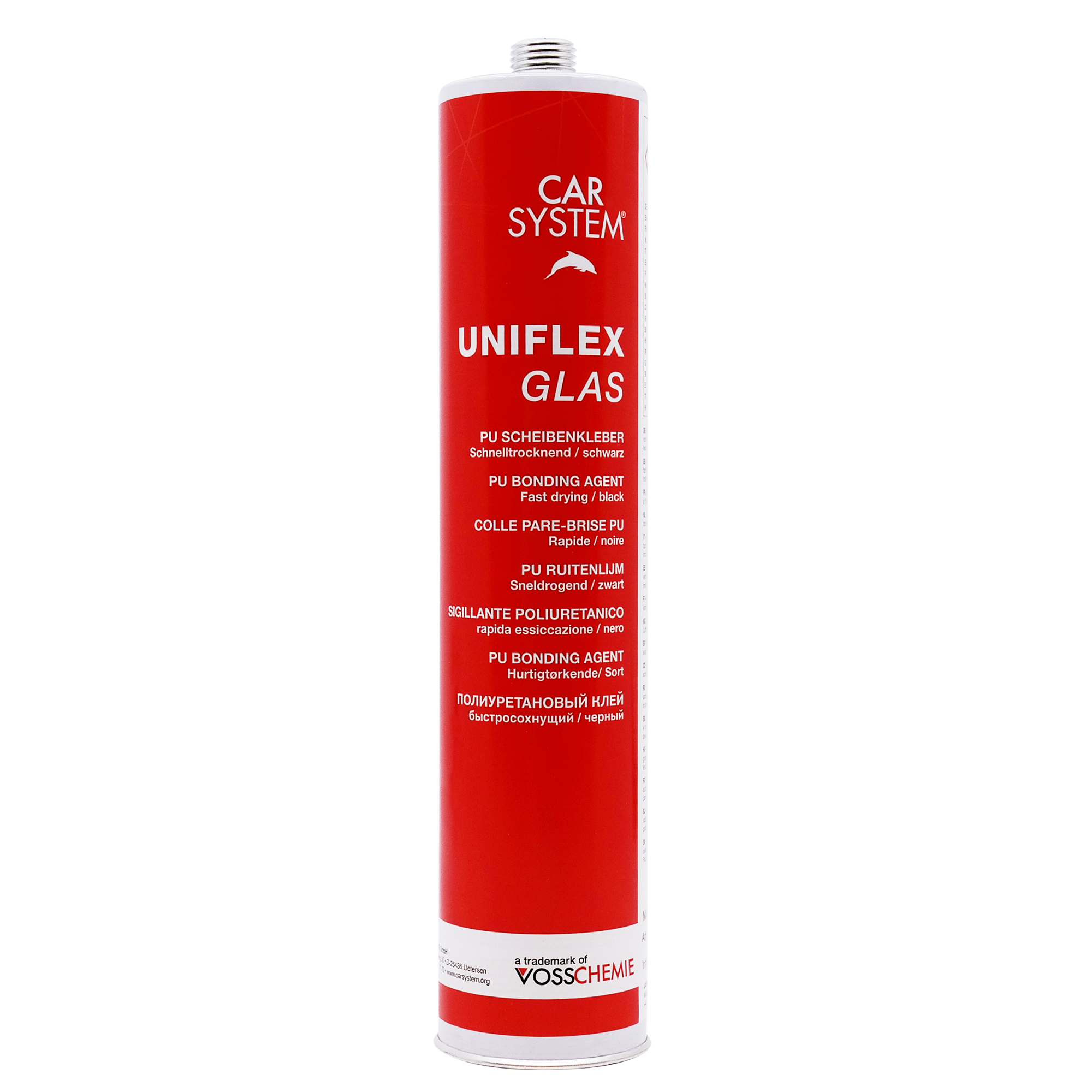 Клей-герметик 1K для вклейки стекол UNIFLEX GLAS, черный (310мл)