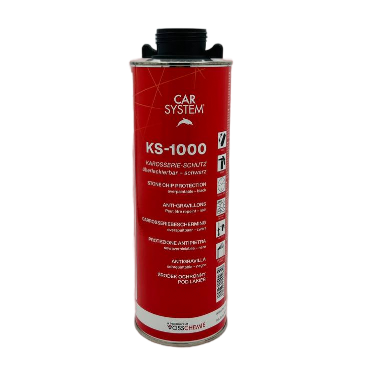 Покрытие антигравийное антикоррозионное KS-1000, черное (1.0л)