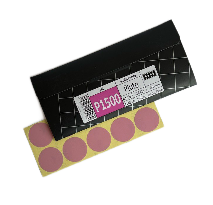 Круг шлифовальный PROFLEX PLUTO D34мм P1500, на плёнке (уп.=100шт.)