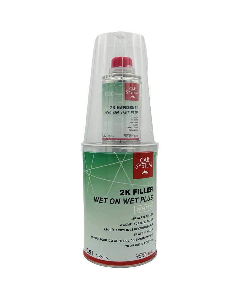 Грунт-наполнитель 2K FILLER WET ON WET PLUS (грунт 0.9л + отвердитель 0.15л), белый